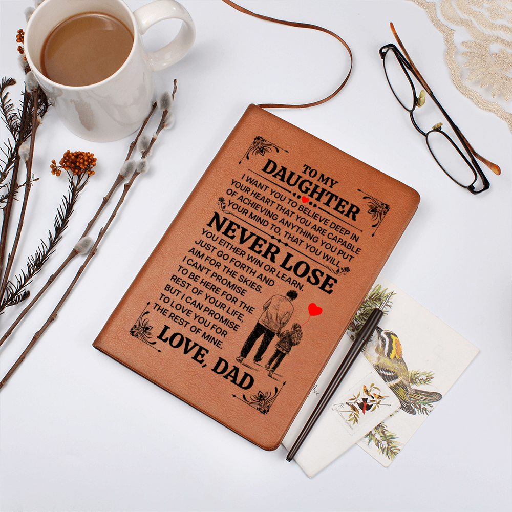 TO MY DAUGHTER PROMISE LEATHER JOURNAL
