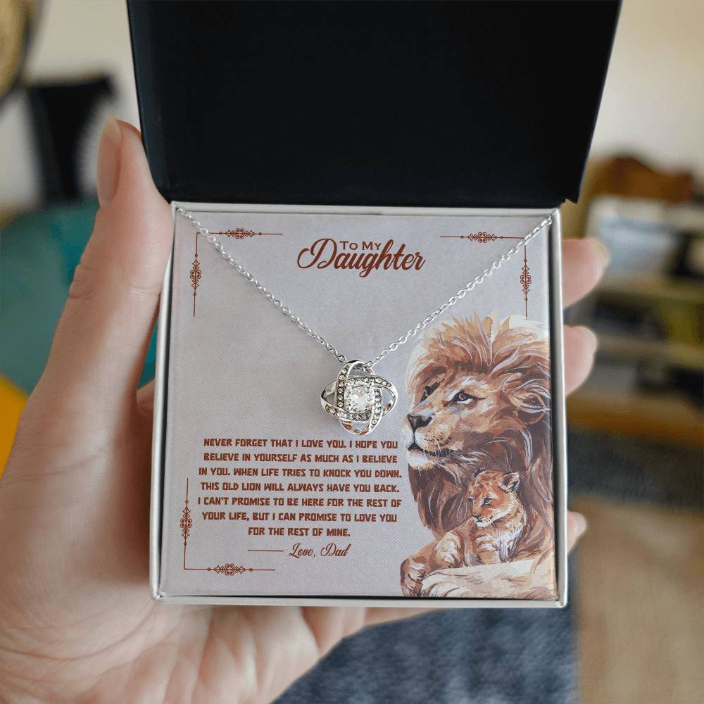 To my beautiful daughter, I promise to love you for the rest of my life